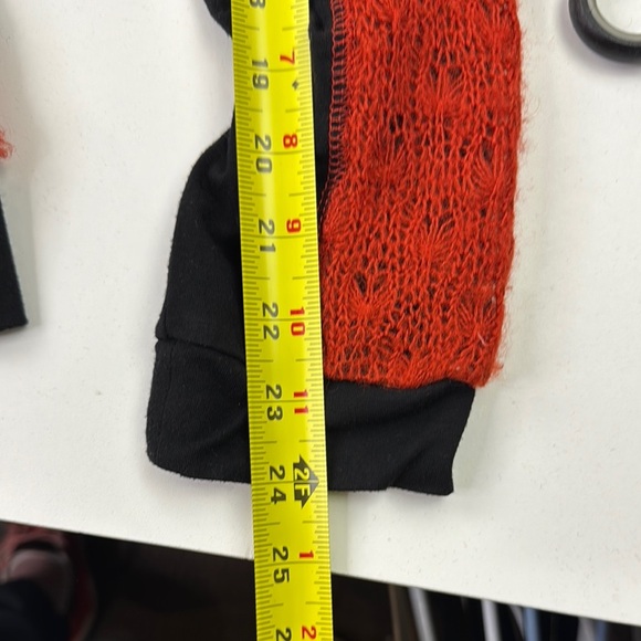 Fresh FX Orange and Black Artistic Graphic Sweater Jacket - Picture 11 of 12